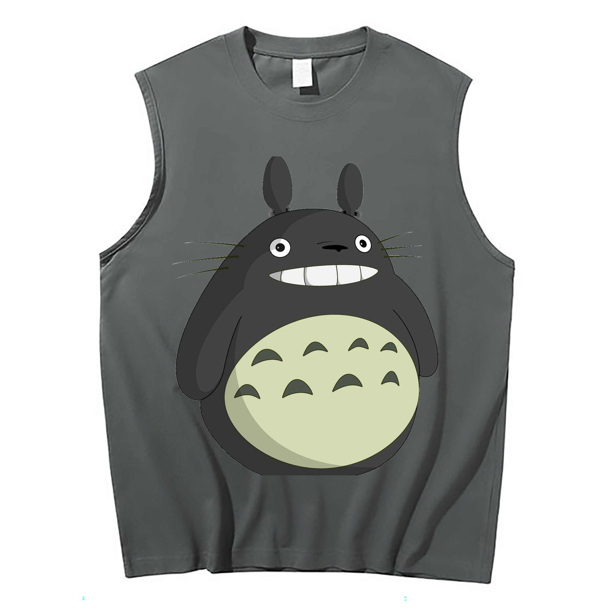 （画像用） となりのトトロ 草壁メイ 草壁サツキ My Neighbor Totoro Satsuki Kusakabe Mei Kusakabe コットン100％タンクトップ（フロントプリント）